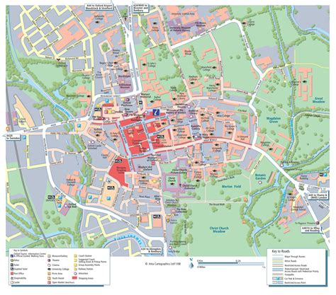 oxford university england map